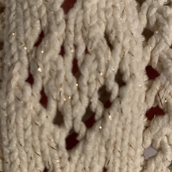 Gorgeous heart knit sweater cream & gold girls 10-12 - Picture 9 of 13